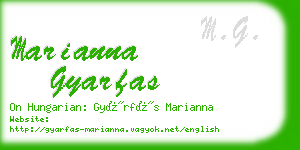 marianna gyarfas business card